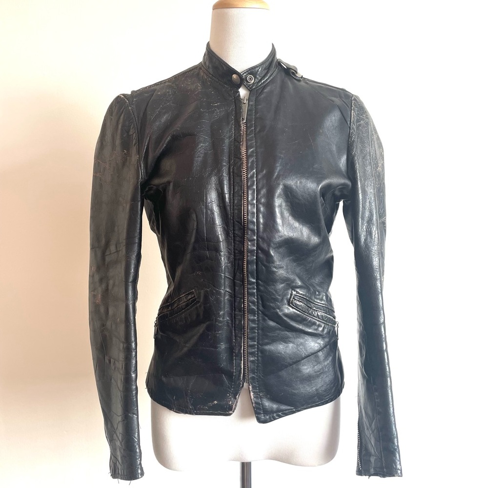 Women’s vintage leather jacket